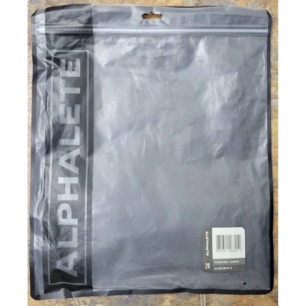 Alphalete Mens Size 29 Titan Board Shorts Coastal Blue NEW with Tags